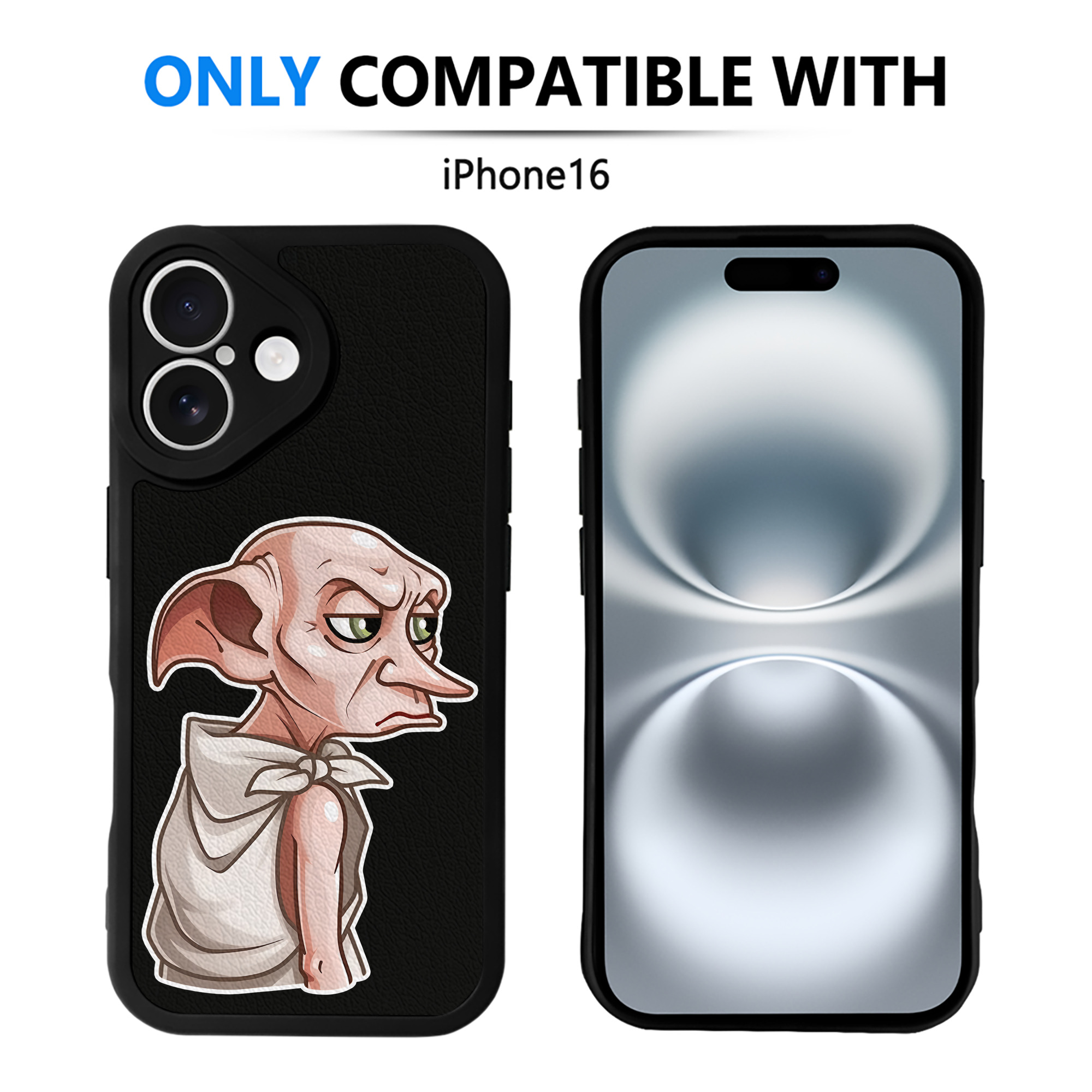（画像用） Harry Potter ハリー・ポッターシリーズ 【iPhone 16シリーズ対応】シリコンスマホケース（レザー調） 材質：シリコン